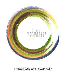 Abstract colorful swirl watercolor design background