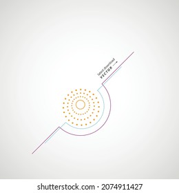 Abstract colorful swirly background. Vector dynamic design, Illustration with lines and circles