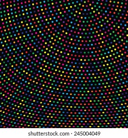 abstract colorful swirly illustration (colored dots)