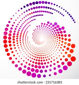 Abstract colorful swirly illustration, logo design