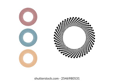  abstract colorful swirly illustration, logo design