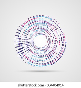 Abstract Colorful Swirly Illustration. Modern design. Vector