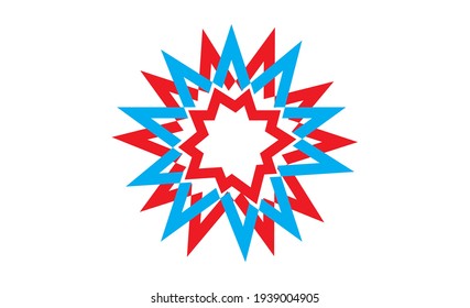 Abstract colorful symbol design for commercial use 