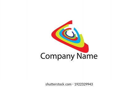 Abstract colorful symbol design for commercialuse