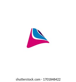 abstract colorful symbol isolate on white background
