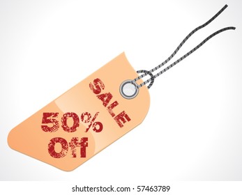 abstract colorful tag vector illustration