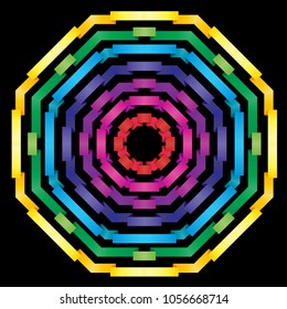 Abstract colorful tape background. Illustration 10 version