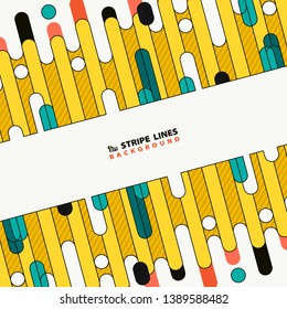 Abstract colorful tech stripe line of new cover design background. You can use for ad, poster, trendy presentation, artwork, print, annual report, book design. illustration vector eps10