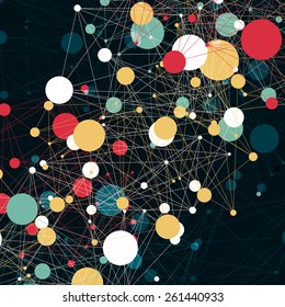Abstract Colorful Technology andCommunications Concept Background