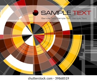 Abstract colorful technology background - vector illustration