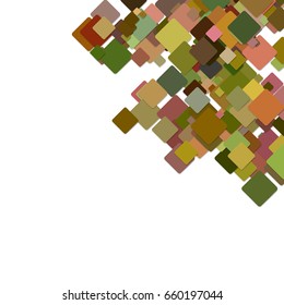 Abstract colorful technology concept background from diagonal rounded squares with shadows - vector graphic