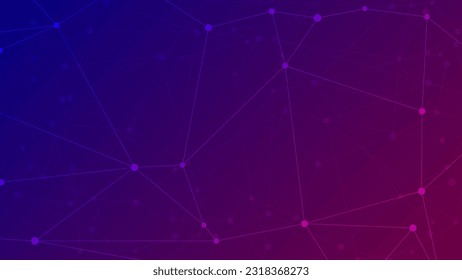 Abstract Colorful Technology Connection Background. Vector Illustration