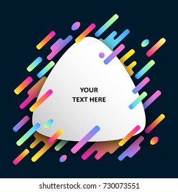 Abstract colorful template for advertising. Vector illustration