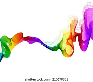 Abstract colorful template background, Brochure design with beautiful wave, VECTOR