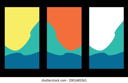 abstract colorful template background vector wall decor design