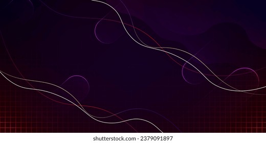 Abstract colorful template banner with gradient color. Design with liquid shape.
