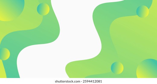 Abstract colorful template banner with gradient color. Design with liquid shape modern abstract simple design