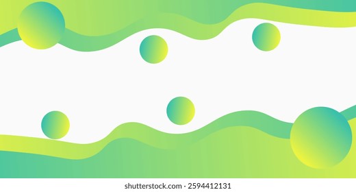 Abstract colorful template banner with gradient color. Design with liquid shape modern abstract simple