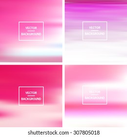 Abstract colorful template blurred vector backgrounds.  Elements for your website, application, banner, presentation.