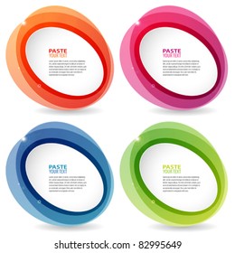 Abstract colorful template, element for design, vector illustration