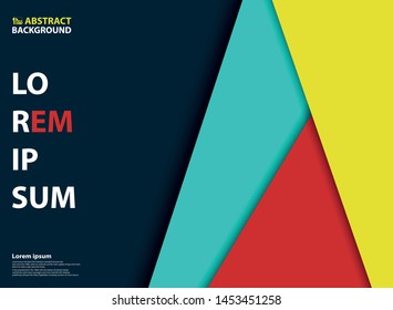 Abstract colorful template layers design decoration background. You can use for layers background, ad, print, pattern design, cover book, flyer. illustration vector eps10