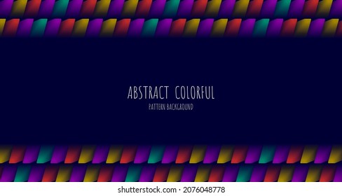 Abstract colorful template pattern design of cube style artwork. Design with copy space of text in middle background. Illustration vector