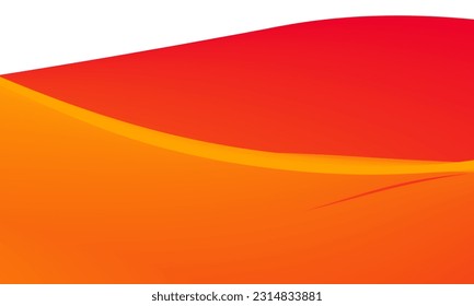 Abstract colorful template vector background. orange and red color woth wave blend.
