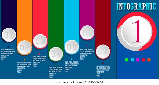 Abstract Colorful Templates Background. Business Design Concept. Abstract Your Text Here Infographic. For Placards, Banners, Presentations, Reports, Card And Wallpaper.Vector Illustration. Eps 10.