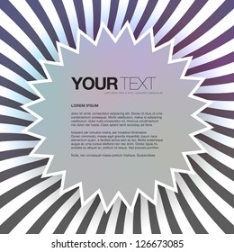 Abstract colorful text box design background vector