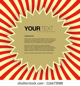 Abstract colorful text box design background vector