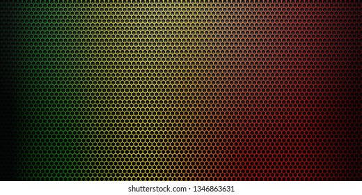 Abstract colorful texture background with black hexagon. Vector illustration.