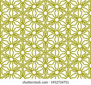 Abstract colorful thin line doodle flower seamless pattern. Floral motif background. Vector illustration. 