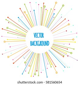 Abstract colorful thin lines background with place for your content. Vector illustration for banner, poster, card, postcard, cover, brochure