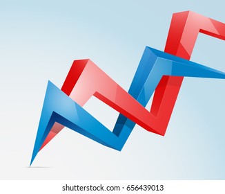 Abstract colorful thunderbolt background.