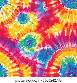 Abstract colorful tie dye shibori watercolor painting patterns, Cute seamless pattern design element for sale banners, posters, labels, and gift wrapping paper.