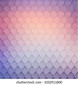 Abstract colorful tiled pattern - geometric background  with roofing texture