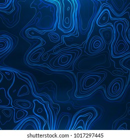 Abstract colorful topographic background with gradient banner. Colored liquid wavy lines. Creative texture. Cover layout template. Abstract map concept. Vector illustration.