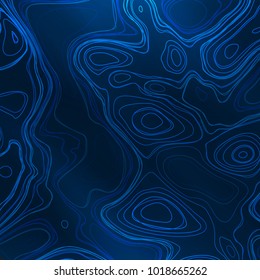 Abstract colorful topographic background with gradient banner. Colored liquid wavy lines. Creative texture. Cover layout template. Abstract map concept. Vector illustration.