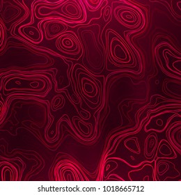 Abstract colorful topographic background with gradient banner. Colored liquid wavy lines. Creative texture. Cover layout template. Abstract map concept. Vector illustration.