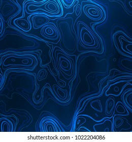 Abstract colorful topographic background with gradient banner. Colored liquid wavy lines. Creative texture. Cover layout template. Abstract map concept. Vector illustration.