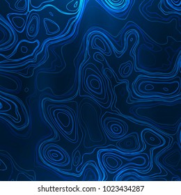 Abstract colorful topographic background with gradient banner. Colored liquid wavy lines. Creative texture. Cover layout template. Abstract map concept. Vector illustration.