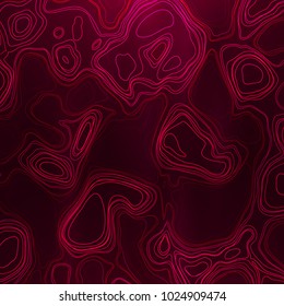 Abstract colorful topographic background with gradient banner. Colored liquid wavy lines. Creative texture. Cover layout template. Abstract map concept. Vector illustration.