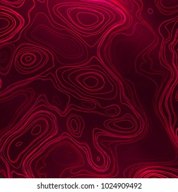 Abstract colorful topographic background with gradient banner. Colored liquid wavy lines. Creative texture. Cover layout template. Abstract map concept. Vector illustration.