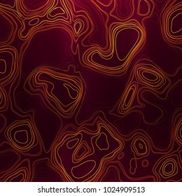 Abstract colorful topographic background with gradient banner. Colored liquid wavy lines. Creative texture. Cover layout template. Abstract map concept. Vector illustration.