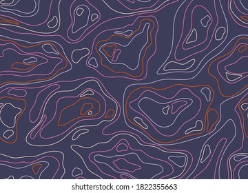 Abstract colorful topographic map design vector.