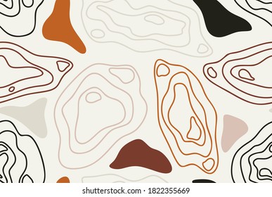 Abstract colorful topographic map design vector.