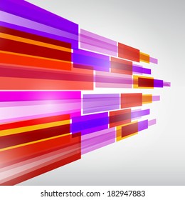 Abstract Colorful Transparent Strips Background 