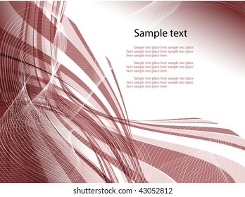 Abstract colorful transparent waves. Vector
