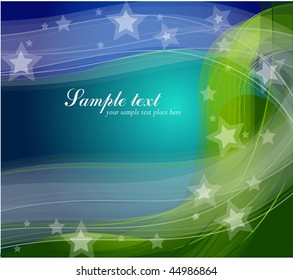  Resumen de coloridas olas transparentes. Vector