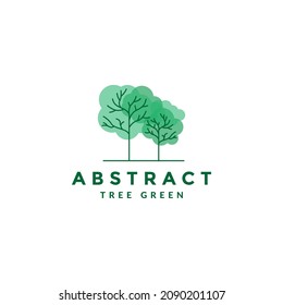 abstrakter bunter Baumstamm Symbol Symbol für das Logo Vektorgrafik-Design Idee kreative